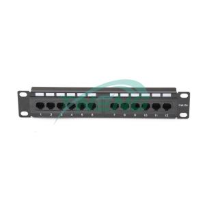 CAT 5E 12 Port Patch Panel unshielded 10 inch