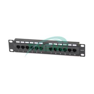 CAT 6 12 Port Patch Panel unshielded 10 inch