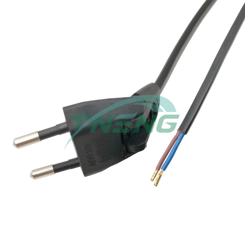 Euro Plug Angle type to open Power Cable Euro Plug Angle type to open Power Cable