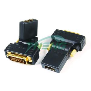 HDMI AF to DVI(24+1) F(360° Rotating) adapter