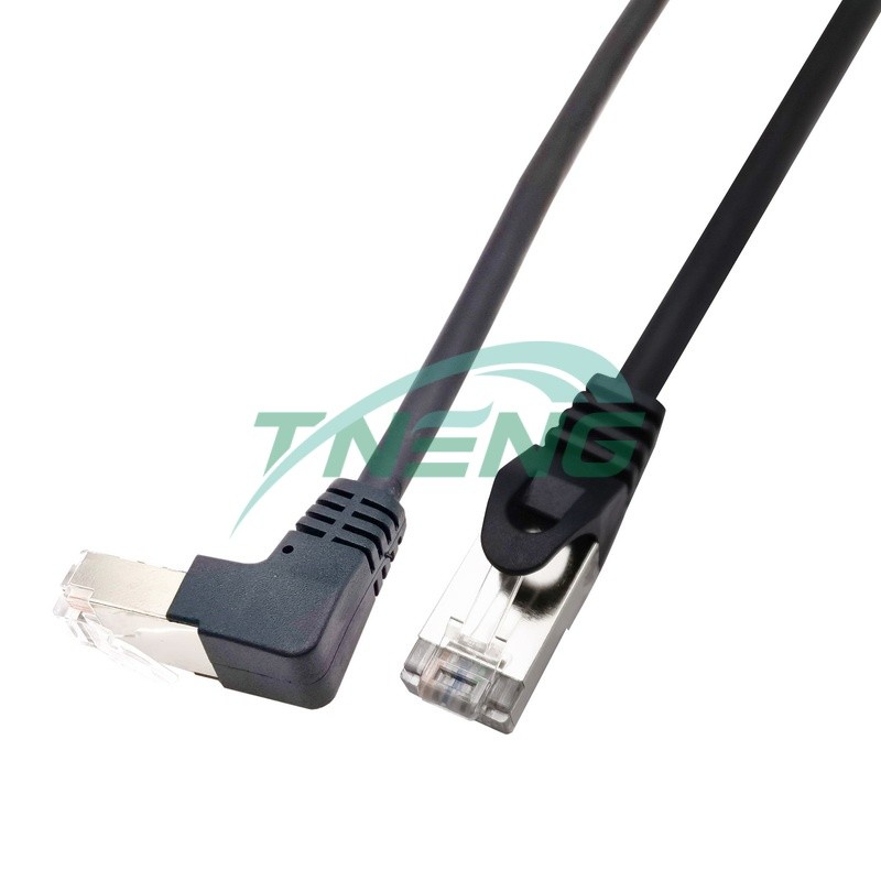 SSTP CAT6A 90 angle Patch Cord SSTP CAT6A 90 angle Patch Cord