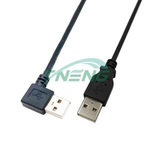 USB2.0 AM to AM(Left angle) Cable